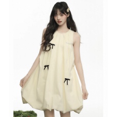 批发法式气质无袖背心短<b class='q'>裙</b>连衣<b class='q'>裙</b>女夏季2026新款夏日绝美小<b class='q'>裙</b>子<b class='q'>花苞</b><b class='q'>裙</b>