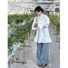 批发高级感气质蕾丝拼接<b class='q'>灯笼</b>袖连衣<b class='q'>裙</b>女2026秋夏法式气质宽松显瘦短<b class='q'>裙</b>