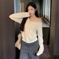 批发已出货 2025春秋新款时尚百搭潮流连帽卫衣拉链外套女开衫上衣