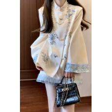 批发已出货 新中式国风优雅温柔气质时尚盘扣外套<b class='q'>蕾丝</b>半身裙<b class='q'>两件套</b>