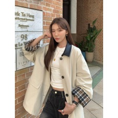 批发已出货 韩系<b class='q'>风衣</b>外套女2025春秋季新款小个子开春休闲赫本风日系