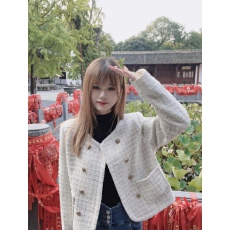 批发已出货 小香风短<b class='q'>外套</b>女装秋季设计感短款粗花呢<b class='q'>长袖</b>百搭上衣潮