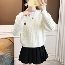 批发已出货 <b class='q'>毛衣</b><b class='q'>女</b>冬季2025年新款秋冬短款小个子学生宽松套头慵懒风