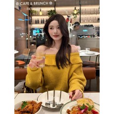 批发已出货 <b class='q'>荷叶边</b>套头<b class='q'>毛衣</b>女秋冬季松弛风宽松显瘦高级感针织衫上衣