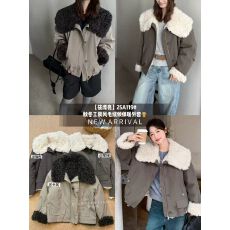 批发韩系复古工装风休闲简约大翻领外套2025通勤风派克服