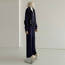 批发欧货休闲运动套装女春款显瘦气质立领双头<b class='q'>拉链</b><b class='q'>卫衣</b>直筒长裤三件套