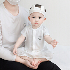 批发[黛琳芬]59-90码儿童<b class='q'>睡衣</b>婴童哈衣天丝莱赛尔男女小宝宝新生儿58