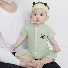 批发[黛琳芬]59-90码儿童<b class='q'>睡衣</b>婴童哈衣天丝莱赛尔男女小宝宝新生儿58