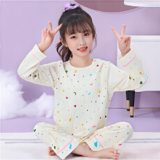 批发[黛琳芬]8码-L码云朵棉长袖儿童睡衣卡通小中大男女童家居服86