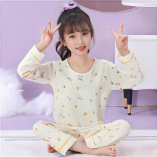 批发[黛琳芬]8码-L码云朵棉长袖儿童睡衣卡通小中大男女童家居服86