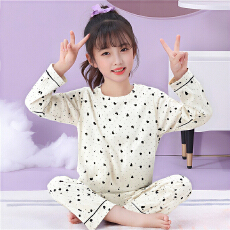 批发[黛琳芬]8码-L码云朵棉长袖儿童睡衣卡通小中大男女童家居服86