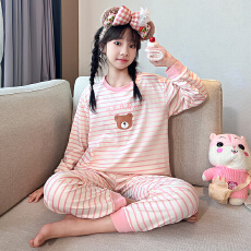 批发[黛琳芬]12码-XXL码德绒长袖<b class='q'>儿童</b>睡衣小中大男女童<b class='q'>内衣</b>家居服89