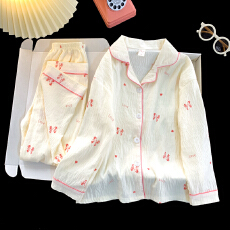 批发[黛琳芬]8码-L码多款云朵棉长袖儿童睡衣小中大童小女孩家居服91