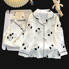 批发[黛琳芬]8码-L码多款云朵棉长袖儿童睡衣小中大童小女孩家居服91