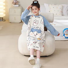 批发[黛琳芬]8码-18码-9款法兰绒儿童睡衣秋冬长袖睡裙女童家居服124