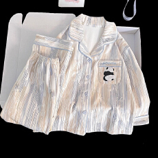 批发黛琳芬10码-XL码德绒<b class='q'>儿童</b>睡衣秋冬保暖男女印花开衫家居服146