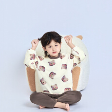 批发[黛琳芬]100码-160码奥毛绒套头<b class='q'>儿童</b>睡衣秋冬季男女童装家居服150