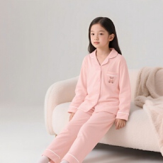 批发黛琳芬100码-160码棉氨A类长袖长裤<b class='q'>儿童</b><b class='q'>睡衣</b>男女童家居服156