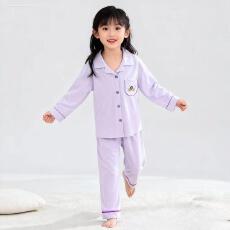 批发[黛琳芬]100码-160码棉氨A类长袖长裤<b class='q'>儿童</b><b class='q'>睡衣</b>男女童家居服156