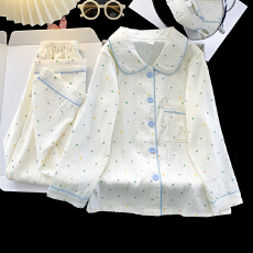 批发[黛琳芬]8码-L码云朵棉儿童<b class='q'>睡衣</b>薄款印娃娃领印花<b class='q'>女童</b>装家居服164