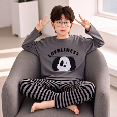 批发[黛琳芬]12-XL码纯棉儿童<b class='q'>睡衣</b>套头印花卡通春秋男<b class='q'>女童</b>家居<b class='q'>服</b>171