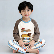 批发[黛琳芬]100-160码A类纯棉儿<b class='q'>童</b>睡衣套头卡通春秋男女<b class='q'>童</b><b class='q'>家居服</b><b class='q'>17</b>4