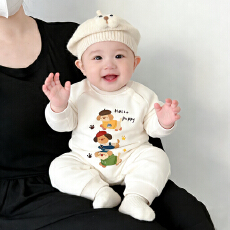 批发[黛琳芬]59码-90码A类纯棉儿童男女包新生儿哈衣连体家居服176