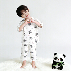 批发[黛琳芬]80码-160码七分袖七分裤儿童睡衣A类<b class='q'>男</b><b class='q'>女</b><b class='q'>童</b>家居服197