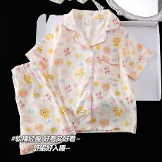 批发[黛琳芬]云朵棉儿童睡衣卡通夏天中大童12码-XL男女童家居服216