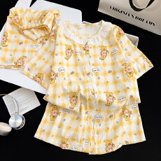 批发[黛琳芬]云朵棉儿童睡衣甜美薄款中大童10-XL码女童家居服219