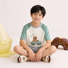 批发[黛琳芬]A类纯棉儿<b class='q'>童</b>睡衣卡通中大<b class='q'>童</b>100-160男女<b class='q'>童</b><b class='q'>家居服</b><b class='q'>220</b>