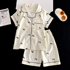 批发[黛琳芬]云朵棉儿童睡衣卡通薄款小中大童8码-L男女童家居服223