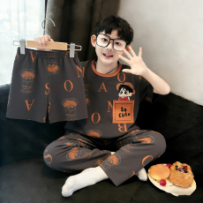 批发[黛琳芬]仿棉三件套儿童<b class='q'>睡衣</b>卡通中大童12码-XL男<b class='q'>女童</b>家居<b class='q'>服</b>216