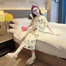 批发[黛琳芬]仿棉<b class='q'>女童</b>睡裙<b class='q'>儿童</b><b class='q'>睡衣</b>卡通中大童12码-XL可外穿家居服216