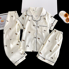 批发[黛琳芬]云朵棉三件套儿童<b class='q'>睡衣</b>卡通小中大童8-L男<b class='q'>女童</b>家居<b class='q'>服</b>225