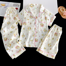 批发[黛琳芬]云朵棉三件套儿童<b class='q'>睡衣</b>卡通小中大童8-L男<b class='q'>女童</b>家居<b class='q'>服</b>225