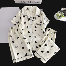 批发[黛琳芬]云朵棉三件套儿童<b class='q'>睡衣</b>卡通小中大童8-L男<b class='q'>女童</b>家居<b class='q'>服</b>225