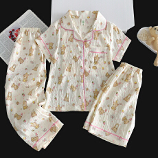 批发[黛琳芬]云朵棉三件套儿童<b class='q'>睡衣</b>卡通小中大童8-L男<b class='q'>女童</b>家居<b class='q'>服</b>225