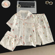 批发[黛琳芬]云朵棉三件套儿童<b class='q'>睡衣</b>卡通小中大童10码-XXL<b class='q'>女童</b>家居<b class='q'>服</b>