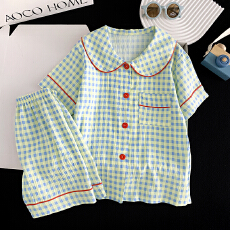 批发[黛琳芬]云朵棉娃娃领儿童<b class='q'>睡衣</b>卡通小中大童印花8码-L家居服女227