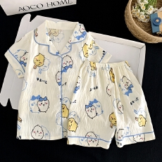 批发黛琳芬云朵棉儿童睡衣卡通小中童8码-L卡通男女童家居服233