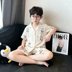 批发[黛琳芬]12码-XL儿童睡衣夏季卡通夏天翻领新款<b class='q'>男</b><b class='q'>女</b><b class='q'>童</b>家居服262