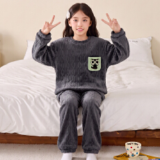 批发黛琳芬10-XXL码30款长袖长裤儿童睡衣春秋卡通女男童装家居服
