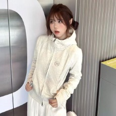 批发美式复古辣妹连帽刺绣卫衣开衫春秋新款<b class='q'>修身</b>短款拉链<b class='q'>运动</b>外套上衣