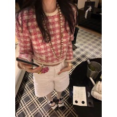 小香风外套女秋季前后两穿设计感小众复古小个子短款上衣