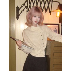 批发法式<b class='q'>条纹</b>翻领不规则收腰衬衫女款春季新中式内搭打底长袖短款上衣