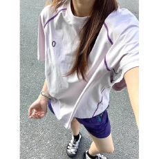 批发凉感防晒速干薄款衣女夏季短袖t恤宽松运动<b class='q'>上衣</b>跑步骑行服