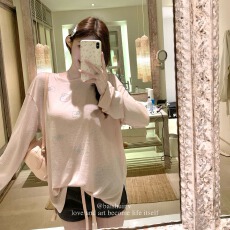 批发莱赛尔细闪烫钻<b class='q'>T</b><b class='q'>恤</b>罩衫女夏季仙女风肌理感微透宽松防晒长袖上衣