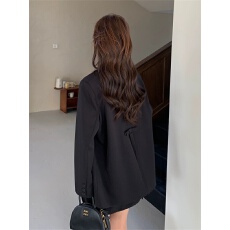 批发后背蝴蝶结黑色休闲西装外套女春秋2025新款流行西服韩系爆款超火