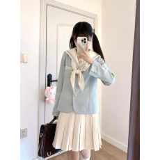 批发｜晴水｜小松池<b class='q'>夏</b>原创设计三本水手西套装jk制服春秋款套装学院风